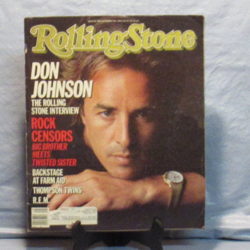 Rolling Stone Magazine #460 Nov 7 1985 Don Johnson Willie Nelson Farm Aid